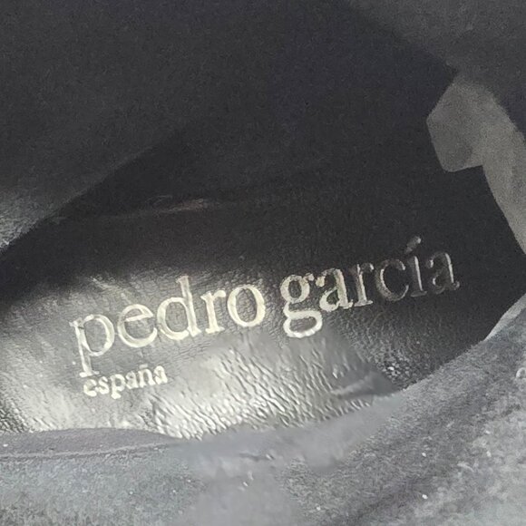 Pedro Garcia Kian Black Leather Swarovski Embellished Moto Boots, Women's 36 - Picture 5 of 7